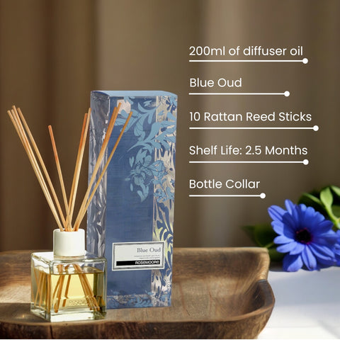 Rosemoore Scented Blue Oud Reed Diffuser 200 ml