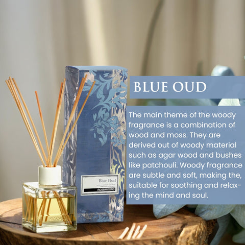 Rosemoore Scented Blue Oud Reed Diffuser 200 ml