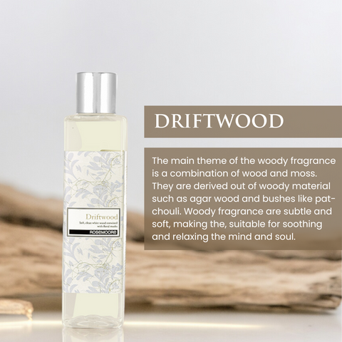 Rosemoore Driftwood Scented Reed Diffuser Refill Oil 200 ml