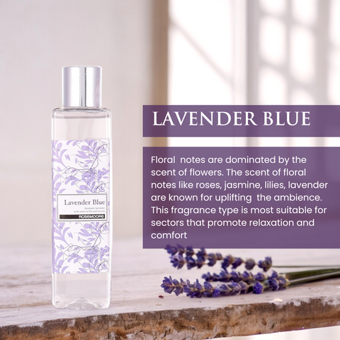 Rosemoore Lavender Blue Scented Reed Diffuser Refill Oil 200 ml