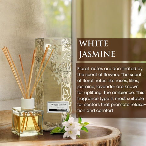 Rosemoore Scented White Jasmine Reed Diffuser 200 ml
