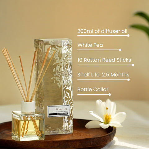 Rosemoore White Tea Scented Reed Diffuser 200 ml