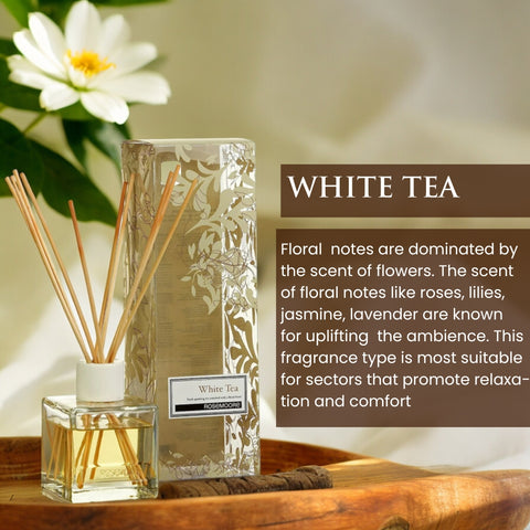 Rosemoore White Tea Scented Reed Diffuser 200 ml