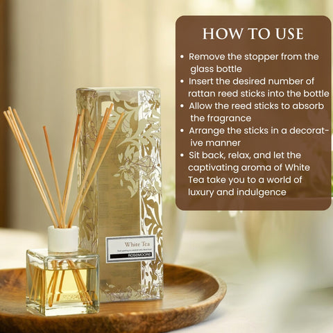 Rosemoore White Tea Scented Reed Diffuser 200 ml